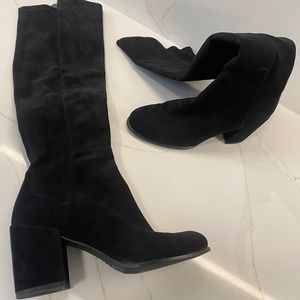 Stuart Weitzman New, Never Worn Black Suede Over the Knee Boot, Size 8